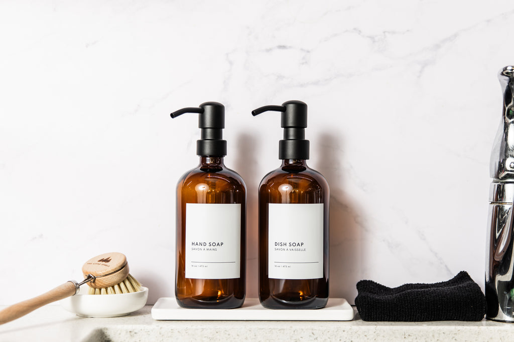 Minimalist Collection - Amber Glass Ivory Hand Wash, Dish Soap or Hand –  Urban Ember
